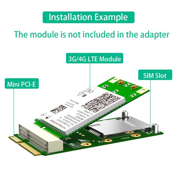 Полный размер USB Mini PCI-E SIM-карты адаптер настройки