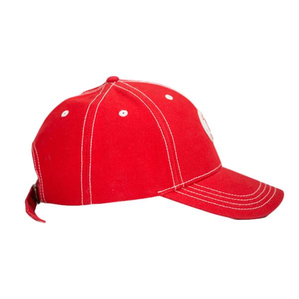 Fashionable Customize Red Metal shoes buckle patch Logo baseball sports Hats Caps