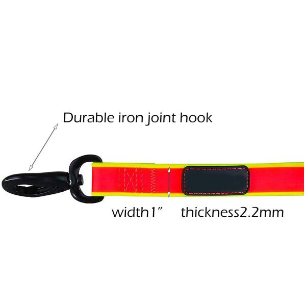 поводок собаки 4фт оранжевый водоустойчивый, отсутствие поводка собаки тяги Унчевабле для небольших средних больших собак
