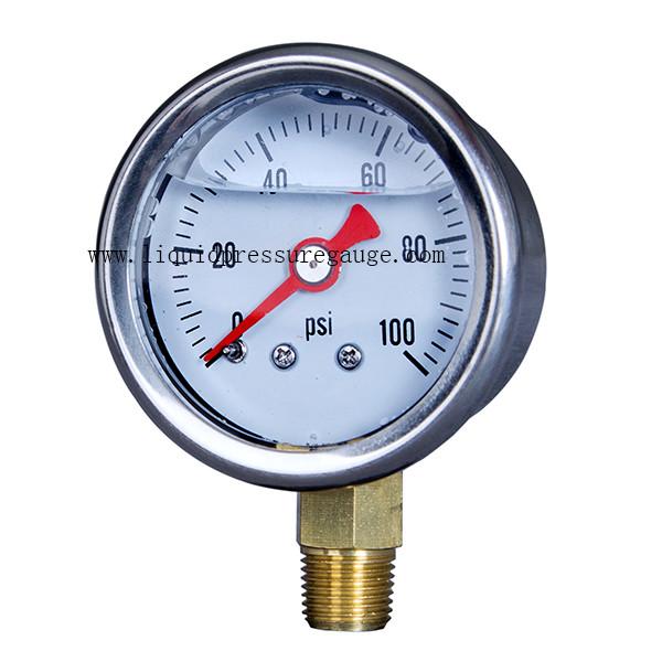 40mm 100psi Fuel Pressure Gauge With 1/8 NPT Lower Mount
