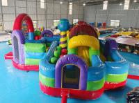 Fabricante Cidade Inflável Divertida Campo de Jogos Inflável Colorido Castelo Inflável Engraçado