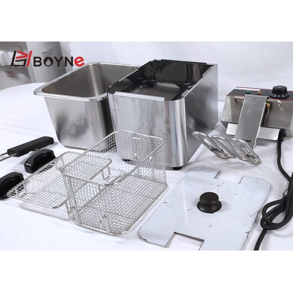 Fried Food 4L Stainless Steel Fryer Restaurant Furnace easy cleaning