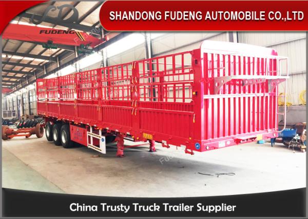 Customized 40ft flatbed drop side wall semi trailer for sale in Africa