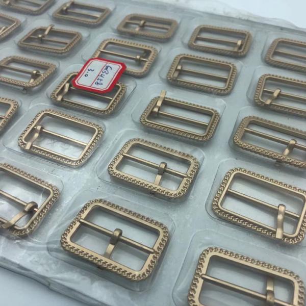 Golden 20mm 25mm Heavy Metal Belt Buckle Antioxident Surface