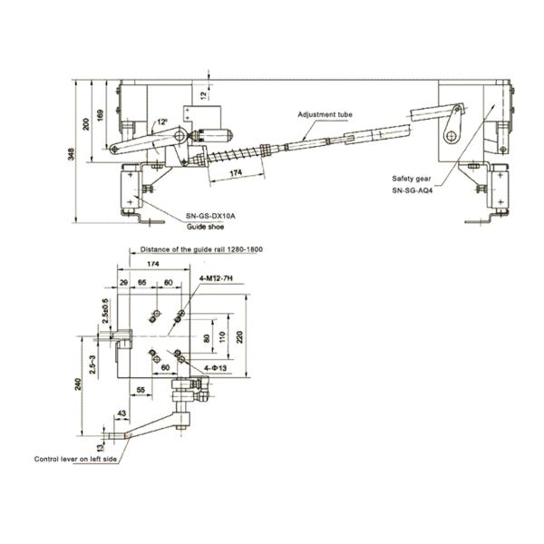 High Quality Elevator Safety Gear For Passenger Lift / Goods Lift