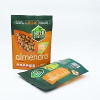 Bolsas Mylar con cierre hermético de pie de suministro de fábrica para envasado de frutos secos con impresión personalizada y ventanas.