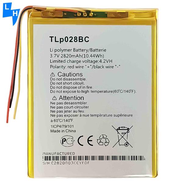 TLP028BC Batería para Alcatel Pixi3 7.0 028B2 9002 OT9002 OT8055 OT8057 2820mAh 3.7V