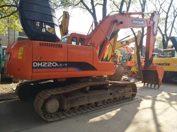 22 Ton Used Doosan Hydraulic Excavator DH220LC - 5 DH220LCV