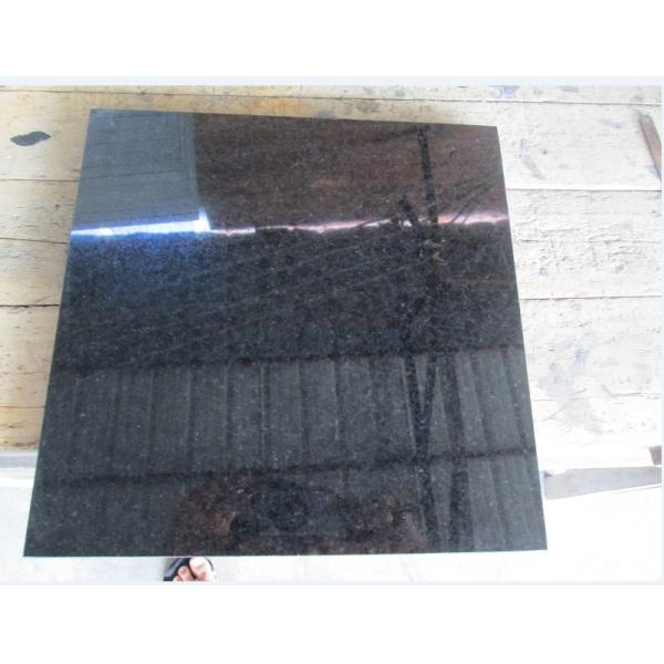 Outdoor Black Polished Granite Floor Tiles , Supreme Large Granite Slabs
