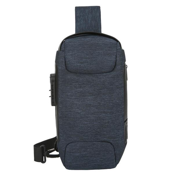 Wholesale Waterproof Anti Theft Usb Men Chest Bags Cross Body Bags For Men Luxury Smell Proof Crossbody Bag