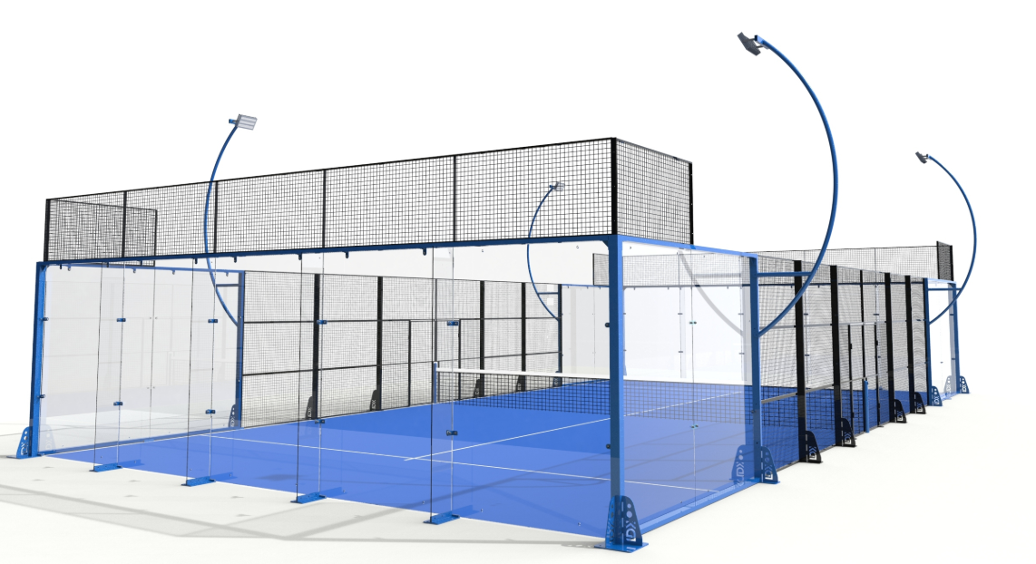 Spectacle Sport All Glass Panoramic Padel Court for Modern Academies