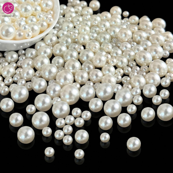 ABS Imitation Pearl 3-20mm No Hole Beads Handmade Beaded Bracelet Necklace DIY Jewelry Accessories Rhinestones Product Type