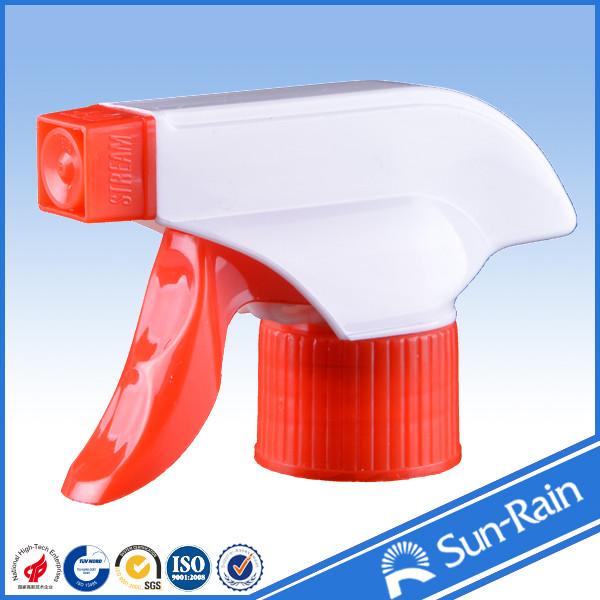 Household cleaning plastic cosmetic trigger spray gun with soft / rigid tube