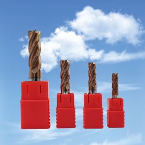 HRC55 Tungsten Carbide 4 Flute End Mill for Mould Die Steel Milling Cutting
