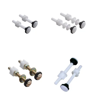 Белый Высококачественный пластиковый комплект ремонта туалетной установки, подключение туалетного болта