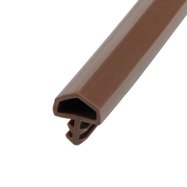 Slot Type Wooden Door Seal Strip Anti-Collision PVC Rubber Sealing Strips For Wooden Door and Window