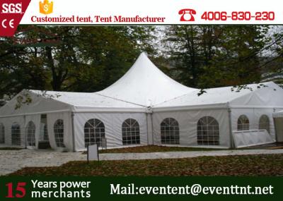 Easy Up High Peak Tent Transparent Glass Window With Wedding Decoration