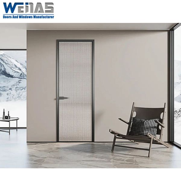 Aluminium Hinged Door  Simple Design Bathroom Kitchen Patio Casement Swing Door