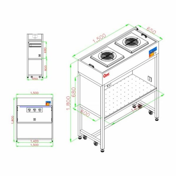ESD Laminar Flow Workbench | Electronics Factory Use