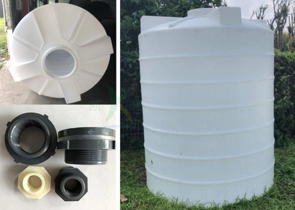 tanques de armazenamento plásticos industriais da água do tratamento da água 4000LPH/resistência plástica do engrossamento da torre de água