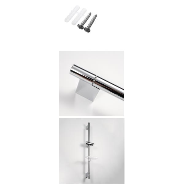 Регулируемый слайд-бар для современной простой нержавеющей стали SUS304 ванной душевой подъемник