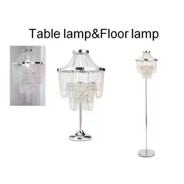 Crystal Bead Simple Modern Table Lamp With E26 27 E12 E14 Socket