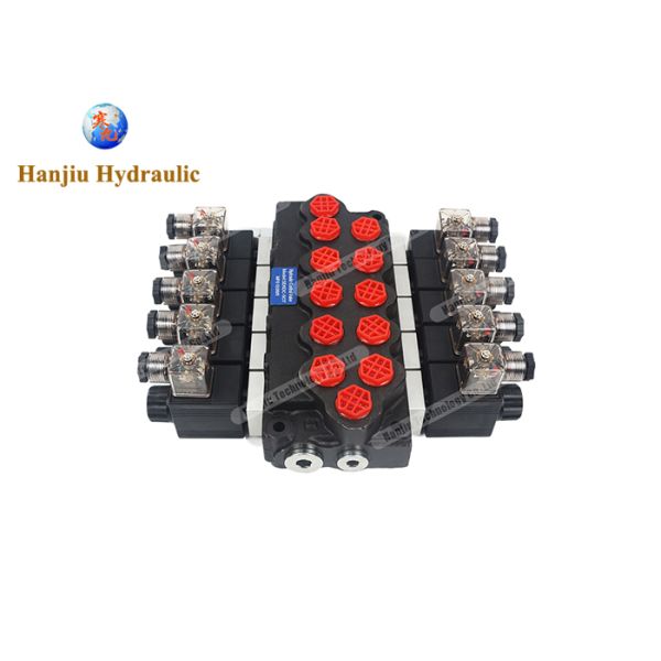 WALVOIL Valve Replacement SD5 3/8 BSP 5 BANK DIRECTIONAL CONTROL VALVE 45LPM, Solenoid control