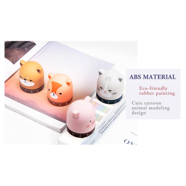 Countdown Cute Kitchen Timer , 72g Animal Kitchen Timer 7*7*8cm