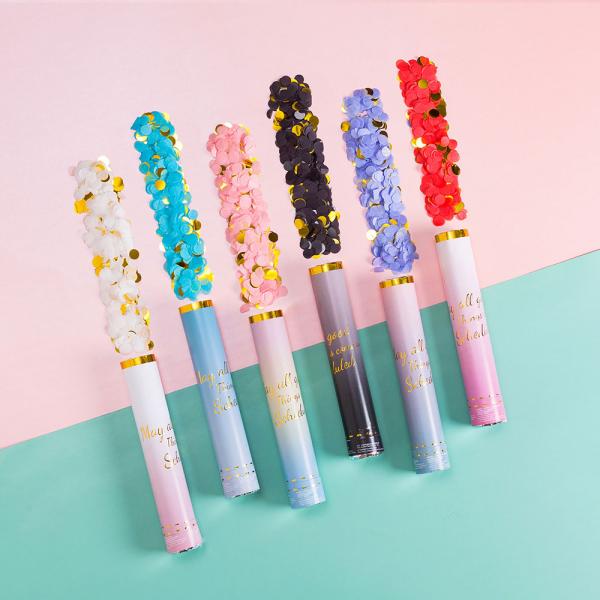 Confetti Powder Cannon with Custom Logo- 100cm Smoke Powder Confetti Sticks Cannons