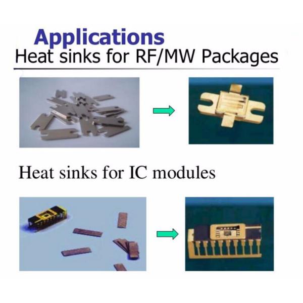 MoCu Flange Molybdenum Copper Heat Spreader For Optoelectronics Packages