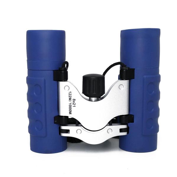 Blue Small Binocular Telescope 8x21 Mini Roof Binoculars For Adults And Kids