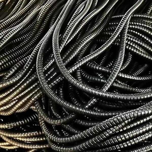 Poly Vinyl Plastic Coated Flexible Metal Conduit Flexibility 1mm-4mm Thickness