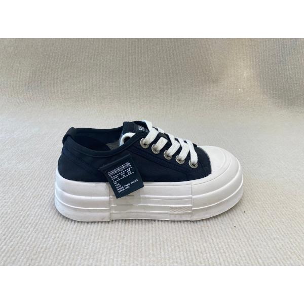 Size 35-40 Black And White Designer Sneakers Lace Up Thick Bottom Sneakers