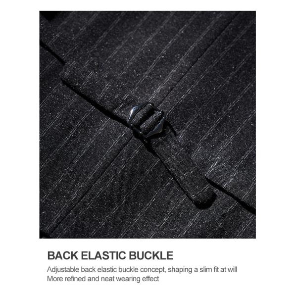 Осенний британский ретро серый полосатый костюм жилет для мужчин деловой случайный жених свадьба