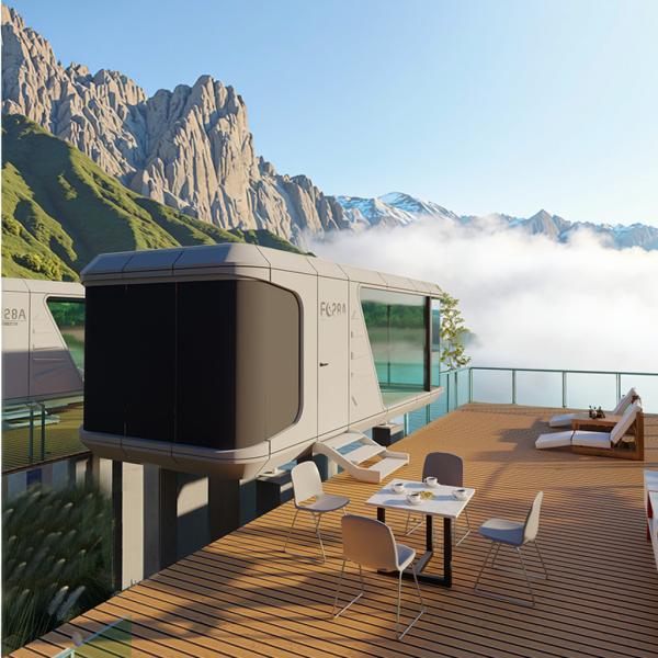 Young People's New Favorite Capsule Homestay a Trendy Prefab Container House for Office Bedroom Bathroom Use for Hotels