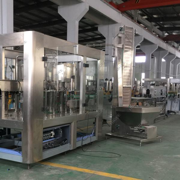 Pure Water Processing Mineral Water Bottle Filling Machine 8 Capping Heads
