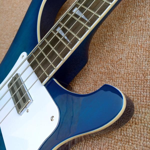2017 Best Bass Top quality Rick 4003 model Ricken 4 strings Electric Bass guitar in blue color, Chrome hardware, Free sh