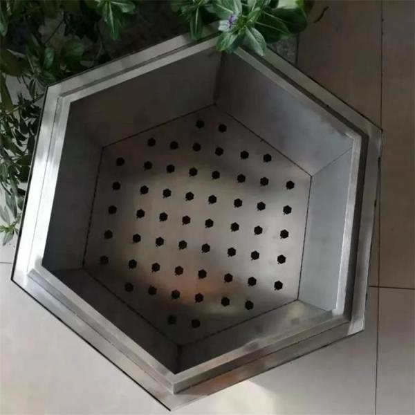 Fogão ardente de madeira de Pit Double Stainless Steel Smokeless do fogo do hexágono para acampar