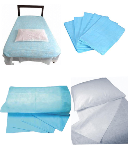 S&J 20g SMS convenient and clean bed sheet  disposable bed cover with whole  elastic baby bed cover used in hospital salon
