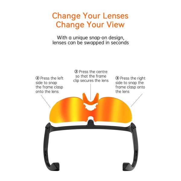 AI Sports Glasses Half-Frame Design G5 Smart Glass Al-Powered Translation