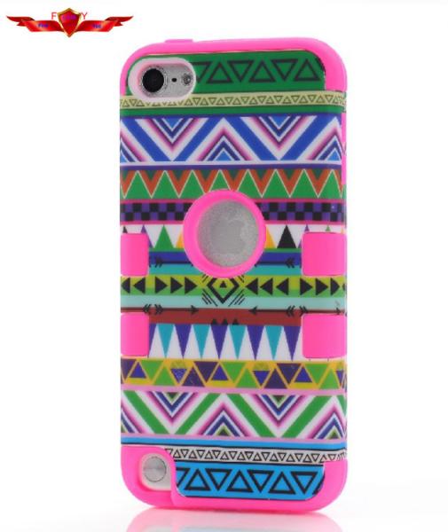 ABS+Silicone Ipod Touch5 Protector Cover Cases Multi Color With packages