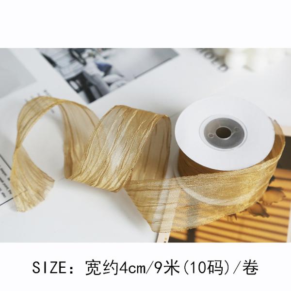 Полиэстерная лента для организмы 38 мм экологически безопасная бледно-розовая лента для организмы