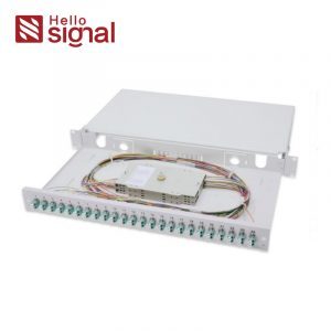 1U 19-дюймовая пустая фиксированная панель для монтажа в стойку с оптоволоконным кабелем