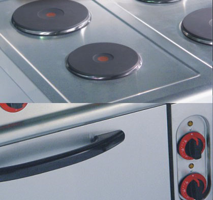 4 Or 6 Plates Electric Range Cookers Round / Square Freestanding Electric Cooker