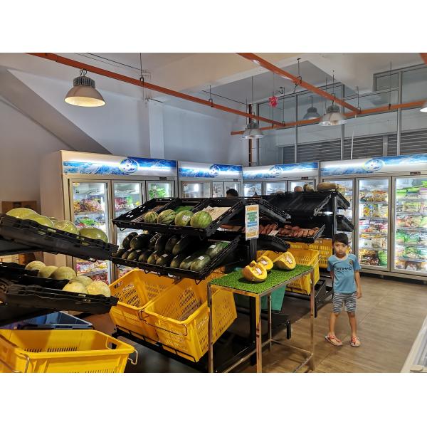 Коммерчески белый замораживатель дисплея двери Фрост свободный одиночный с стеклянной дверью