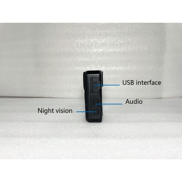 Câmera gasta do corpo preto da segurança pública HD da cor com a câmera impermeável para a polícia