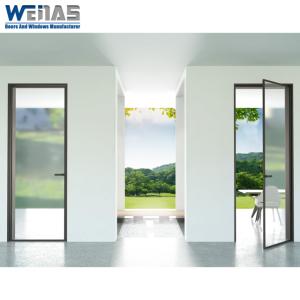Minimalist Narrow Frame Soundproof Casement Door Frame Aluminium For Washrooms