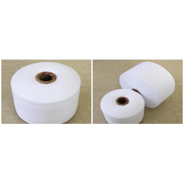 Fils de coton purs naturels blancs mous sains 10S pour les serviettes de visage molles de grille