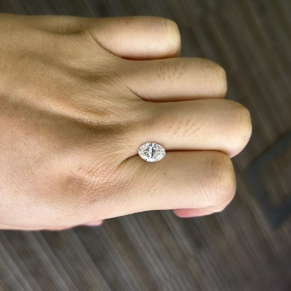 1.4 Carat Lab Grown Diamond Oval Cut CVD F VS1 EX VG N IGI LG630433162