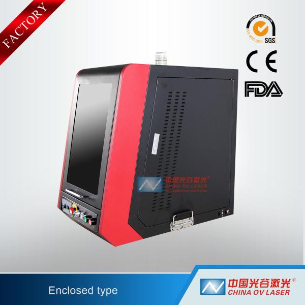 Raycus IPG 20W 30W 50W Mini Enclosed Fiber Laser Marking Machine for Aluminum